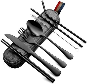 portable cutlery set for college student