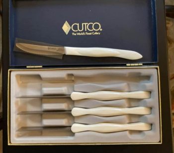 cutco serrated table knife set