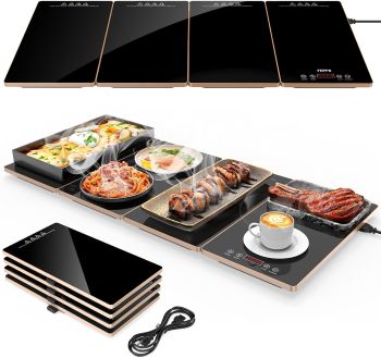 modular expandable warming tray for home